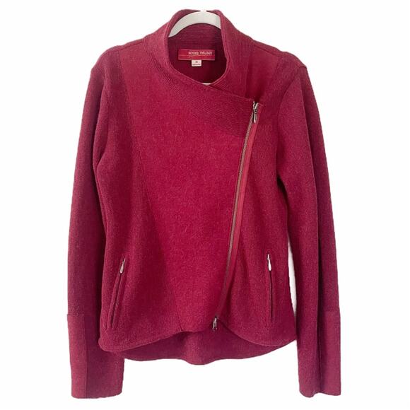 Beyond Threads Chopper Alpaca Moto Zip Cardigan Sweater size M - Picture 2 of 11